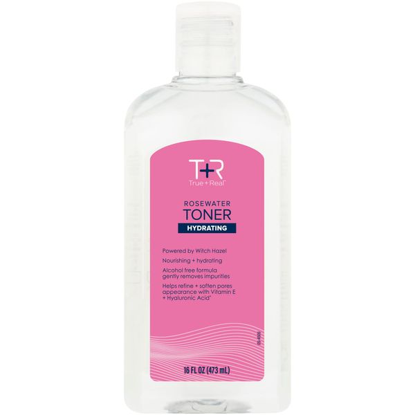 True+Real Rose Water Hydrating Toner, 16 oz