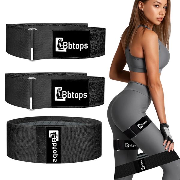 Resistance Bands for Working Out, Fabric Blood Flow Restriction Bands, BFR Booty Bands,Occlusion Bands for Women Glutes & Hip Building, Exercise Booty Bands for Women Home and Gym, Yoga, Pilates