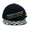 Mitchell & Ness Golden State Warriors New Checker Black Era Snapback Hat Cap