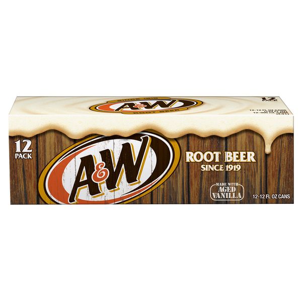 A&W Root Beer, 12 fl oz cans (pack of 12)