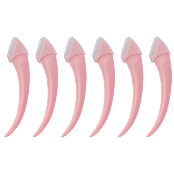 Eyebrow Scissors, Stainless Steel, Eyebrow Cut (6, Pink)