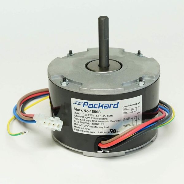 Packard 45508 HVAC Air Conditioner Condenser Motor