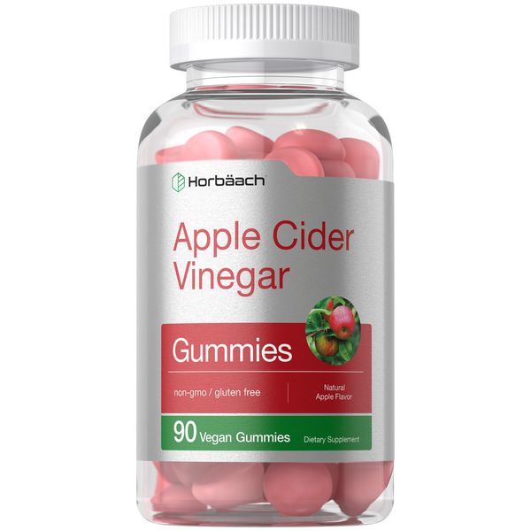 Apple Cider Vinegar Gummies  | 90 Count | Natural Apple Flavor | by Horbaach