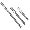3PCS Strong Magnetic Drill Bit Holder with 6.35mm Socket Quick Adapter, Hexagonal Shank Quick Change System, Screwdriver Extension Rod