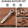 COTOUXKER Mini Ratchet Set, Right Angle Screwdriver set with 1/4 Mini Ratchet Wr