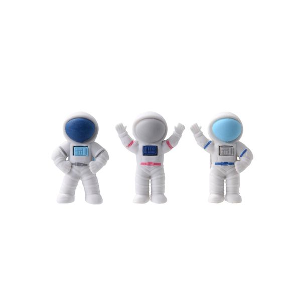 KUNFOWL 12 Pack Mini Astronaut Erasers for Kids, 3D Puzzle Erasers for Boys and Girls, Fun Erasers for School Supplies Prize Gifts Party Favors (Astronaut)