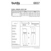 Burda B6657 Sewing Pattern Combination 19 x 13 x 1 cm – white