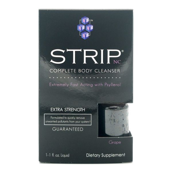 Strip Complete Body Cleanser Detox Drink (1 oz) - Herbal Cleansing & Energy Supplement - Instant Detox Liquid - Cleansing Juice to Flush Out Toxins - Grape Flavor