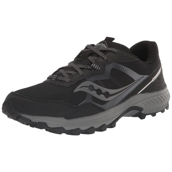 Saucony Men's Excursion TR16 Trail Running Shoe, Black/Charcoal, 11