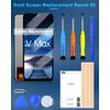 ARSSLY Display for Doogee V Max LCD Display for Doogee V Max LCD Display Touchscreen Digitizer Assembly Repair Kit (Black without Frame)