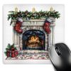 3dRose, Christmas Fireplace with Stockings, Mouse Pad