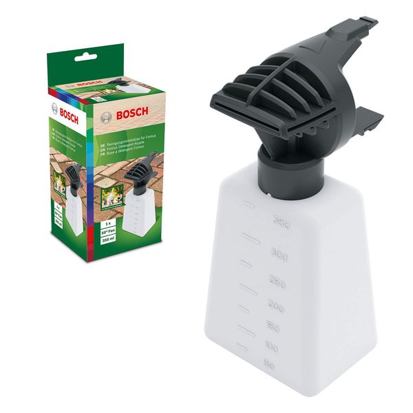 Bosch Home and Garden F016800595 Pressure Washer Accessory (Nozzle for Fontus, Fontus Detergent Nozzle, Bottle Capacity: 350 ml, in Cardboard Box), White, 235.0 mm*105.0 mm*90.0 mm