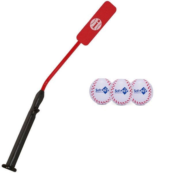 Mpo Insider Bat Size 7 and Anywhere Ball Complete Baseball Softball Batting Practice Kit (1 Bat & 3 Balls)