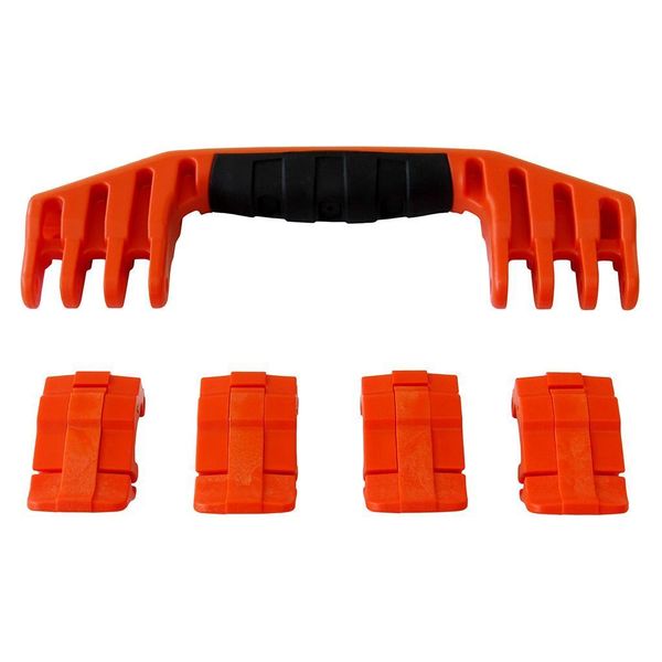 New Pelican Orange 1600 replacement latches (4) & handle (1) kits.