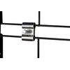 Dazzling Displays Chrome Grid Panel Clips (4 Pack) - Essential Grid Wall Accessory for Secure Grid Panel Installation for Home, Retail or Tradeshow Use