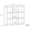 ClosetMaid 9 Cube Storage Shelf Bookshelf Home Organizer with Back Panel, Black