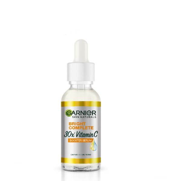 Metrol Garnier Bright Complete Vitamin C Face Serum 50ml - For Smireless & Bright Skin | Lightweight Formula & Non-Vegetable Face Serum 0.88oz (2 Pack) Green