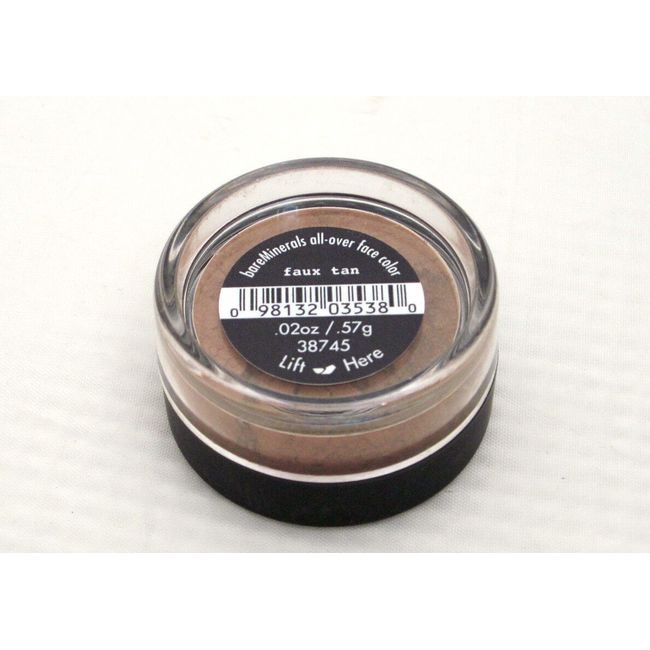 bare Minerals * FAUX TAN * All Over Face Color Bronzer $15 ~Small Jar NEW SEALED