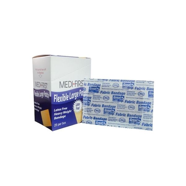 2" x 3" Flexible Fabric Bandages Heavy-Duty - 25/Box (1 Box) Medi-First MS-28542