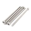 Sourcingmap M5x100mm Thread 304 Stainless Steel Hex Socket Head Cap Screw Bolt DIN912 5pcs