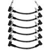 Donner 6 Inch Guitar Patch Cable Guitar Effect Pedal Cables Black 6 Pack