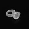 100pcs Ink Rings Cups Pigment Rings Makeup Holder Pigment Container Pigment Ink Cup Eyelash Extension Nail Art