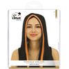 P'tit clown 11502 Witch Wig - Black with Orange Highlights - One Size
