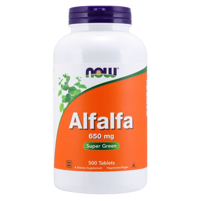 NOW Foods Alfalfa, 650 mg, 500 Tablets