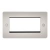 Knightsbridge FP4GPL Flat Plate Modular Faceplate, Pearl, 4G
