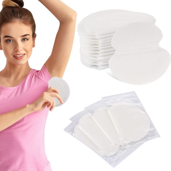 60 Pcs Armpit Sweat Pads, Underarm Sweat Pads for Women and Men , Pure Cotton Disposable Underarm Pads, Sweat Absorption , Comfortable Unflavored, Non Visible