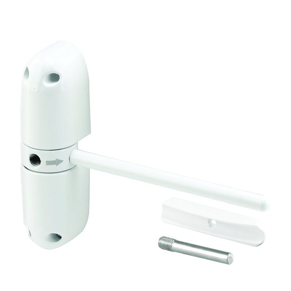 Prime-Line Astra KC10HD Safety Spring Door Closer by Prime-Line – Easy to Install to Convert Hinged Doors to Self-Closing – Diecast Construction (4-1/4” White, Non-Handed)