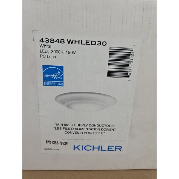Kichler 43848WHLED30 Close To Ceiling Light Fixture