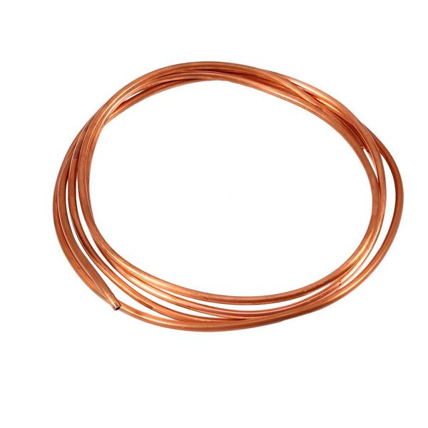 2M Soft Copper Pipe for Refrigeration Plumbing, Outer Diameter 0.2 inch (4 mm) x Inner Diameter 0.1 inch (3 mm), Conductive, Thermal Conductive, Ductile, Corrosion Resistant, Antimagnetism, Plasticity, Multi-Purpose Copper Tubing, Wide Range of Applicatio