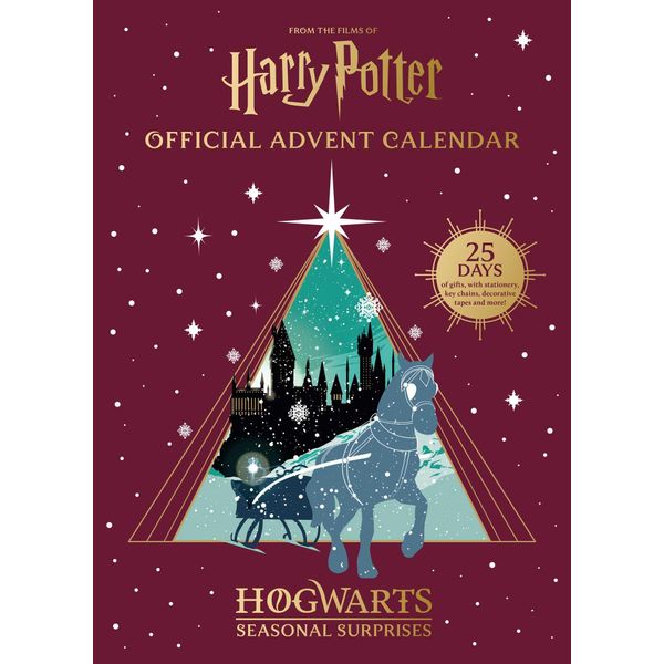 Harry Potter Official Advent Calendar Hogwarts Seasonal Surprises: 25 Days of Gifts, with Stationery, Key Chains, Washi Tapes and More!