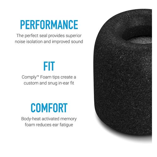COMPLY T-500 Sports Isolation Earbud Tips - Medium x3