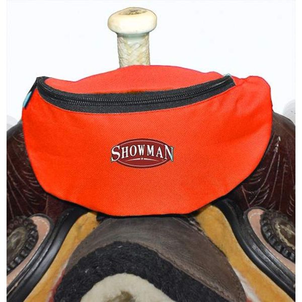 Showman RED Insulated Convenient Phone Accessory Snack Nylon Saddle Pouch Sack