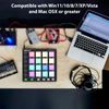 ROYHH MIDI Controller Beat Maker Machine 6 Assignable Knobs Note Repeat Full Level Buttons and Production Software Portable Mini MIDI Controller Pad USB for Beginner Music Production