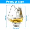 LifCratms 6.5mm (1/4inch) Guitar Input Jack, Female Stereo Socket Panel Mount Jacks -12 Pack