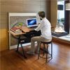 Drafting Table Height Adjustable Drawing Art Desk w/Stool for Artists/Students
