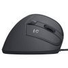 Nakabayashi Z2959 Digio2 Ergonomic Mouse, 5 Buttons, BlueLED, Black