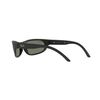 Ray-Ban Men's RB4033 Predator Rectangular Sunglasses, Matte Black/Polarized Green, 60 mm