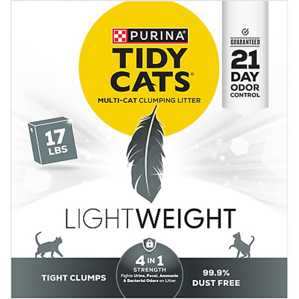 Purina Tidy Cats Multi Cat, Low Dust, Clumping Cat Litter, LightWeight 4-in-1 St