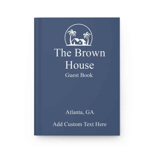 Hilis Personalized Guest Book for Vacation Home Visitors – Custom Guestbook for Airbnbs, Short Term Rentals, Vacation Rental, Beach House, Hosts Essentials, Hardcover Welcome Journal