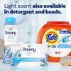 Downy Light Mega Dryer Sheets, Fabric Softener Dryer Sheets, Ocean Mist, 130 Count