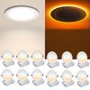 12 Pack 6 inch Slim LED Recessed Panel light Junction Box 12W (110W) 5CCT