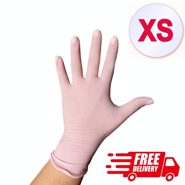 Perfect Touch Cherry Flavored Latex Exam Gloves, Pink, X-Small, 100/Bx