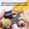 Vehicle Steering Wheel Lock, Car Anti-Theft Yellow