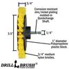Drillbrush Grout Cleaner Brush Kit - Bathroom Drill Brush Attachment Set