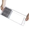 Clear Acrylic Stackable CD Holder Rack, Media Storage Organizer w/ Cutout Handle