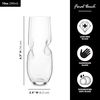 Final Touch Curved Stemless Champagne Flutes Set of 2 Glasses & Safe Pop Opener, Handmade, 10 Oz for Sparkling Wine, Mimosa Prosecco, Ideal for Gifting and Housewarming